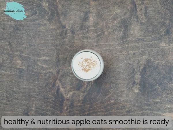 apple oats smoothie for weight loss